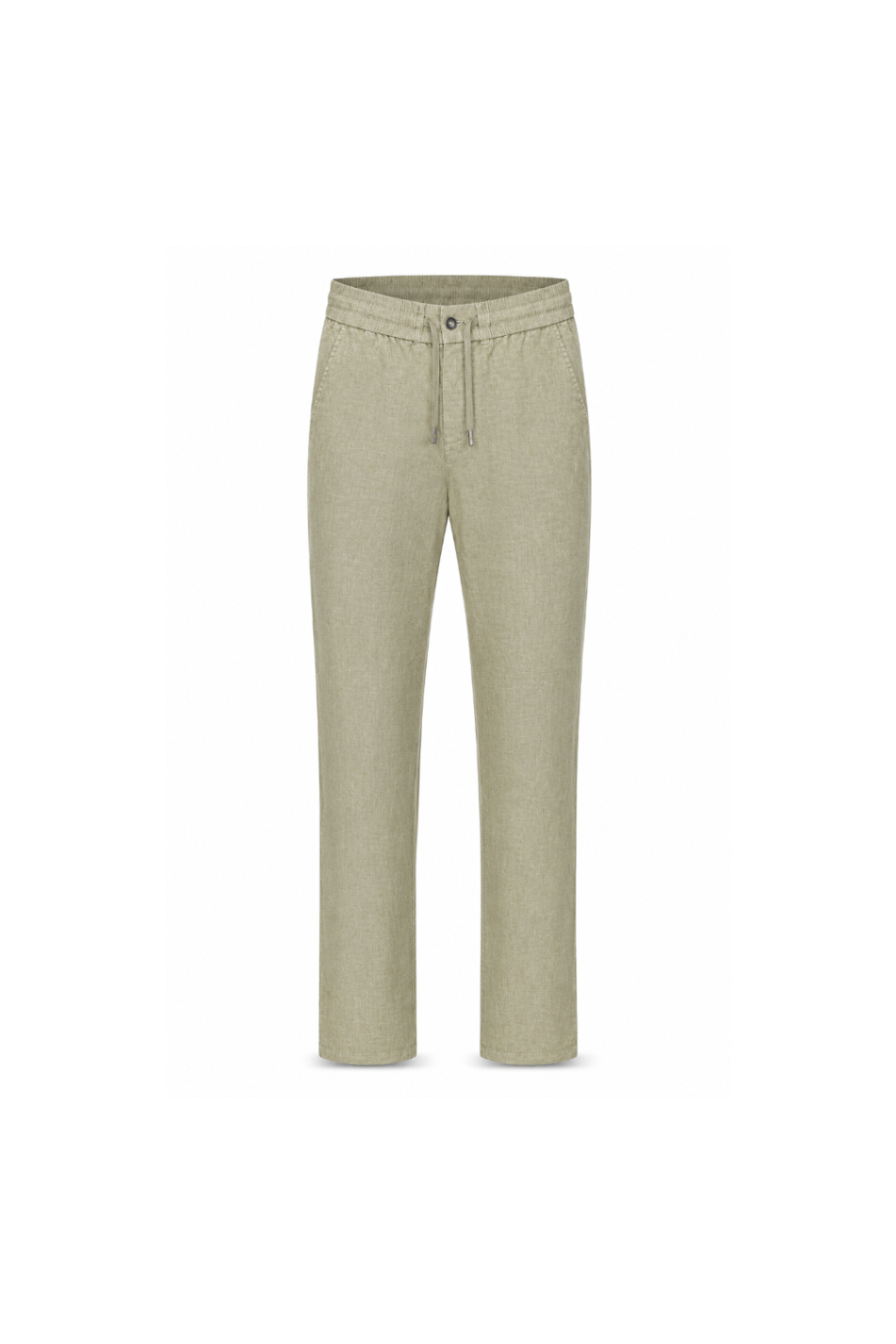 Pantalón de Lino en Tono Verde Oliva Claro