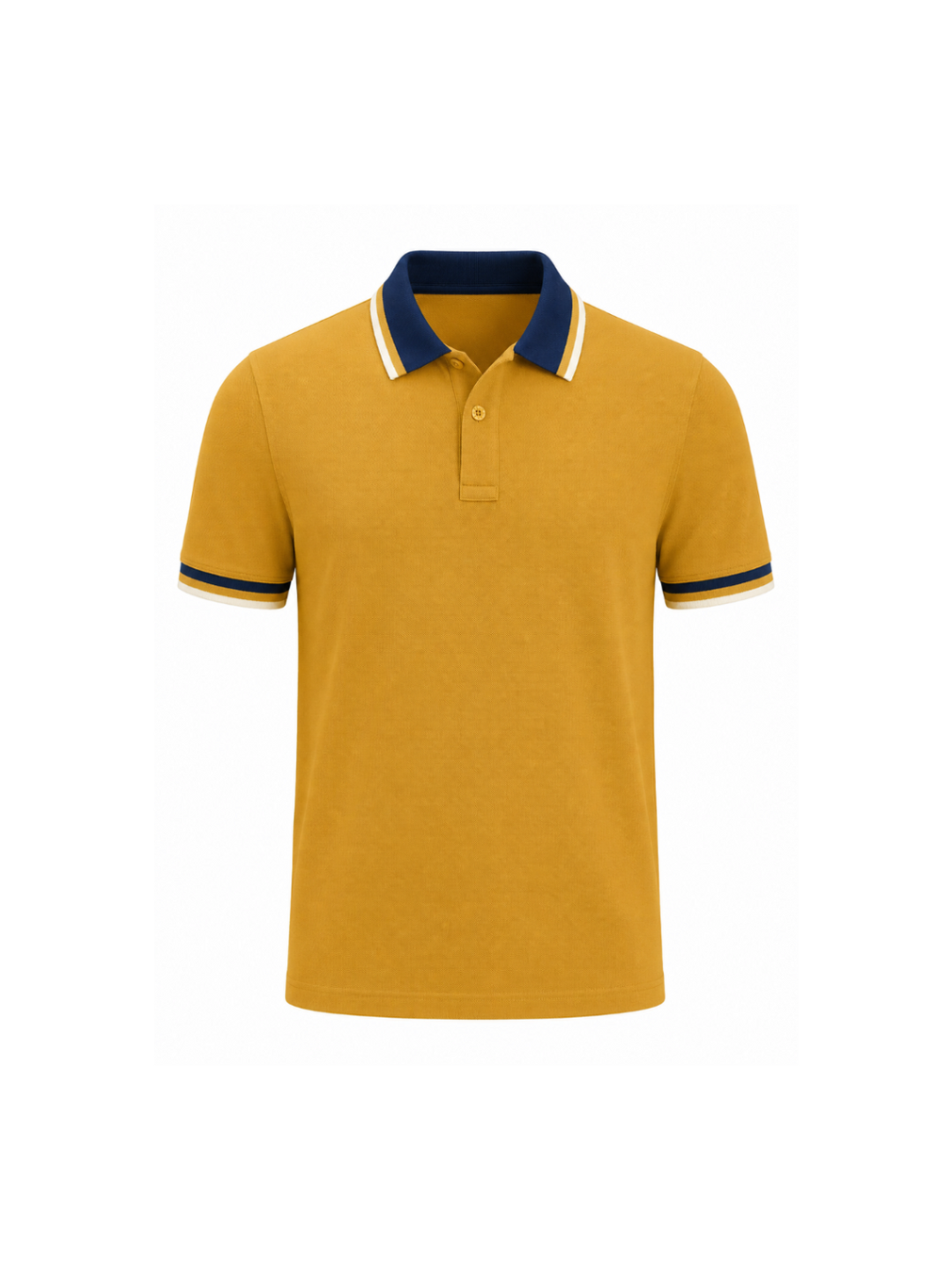Polo  Pique  Moda Mostaza Dorado
