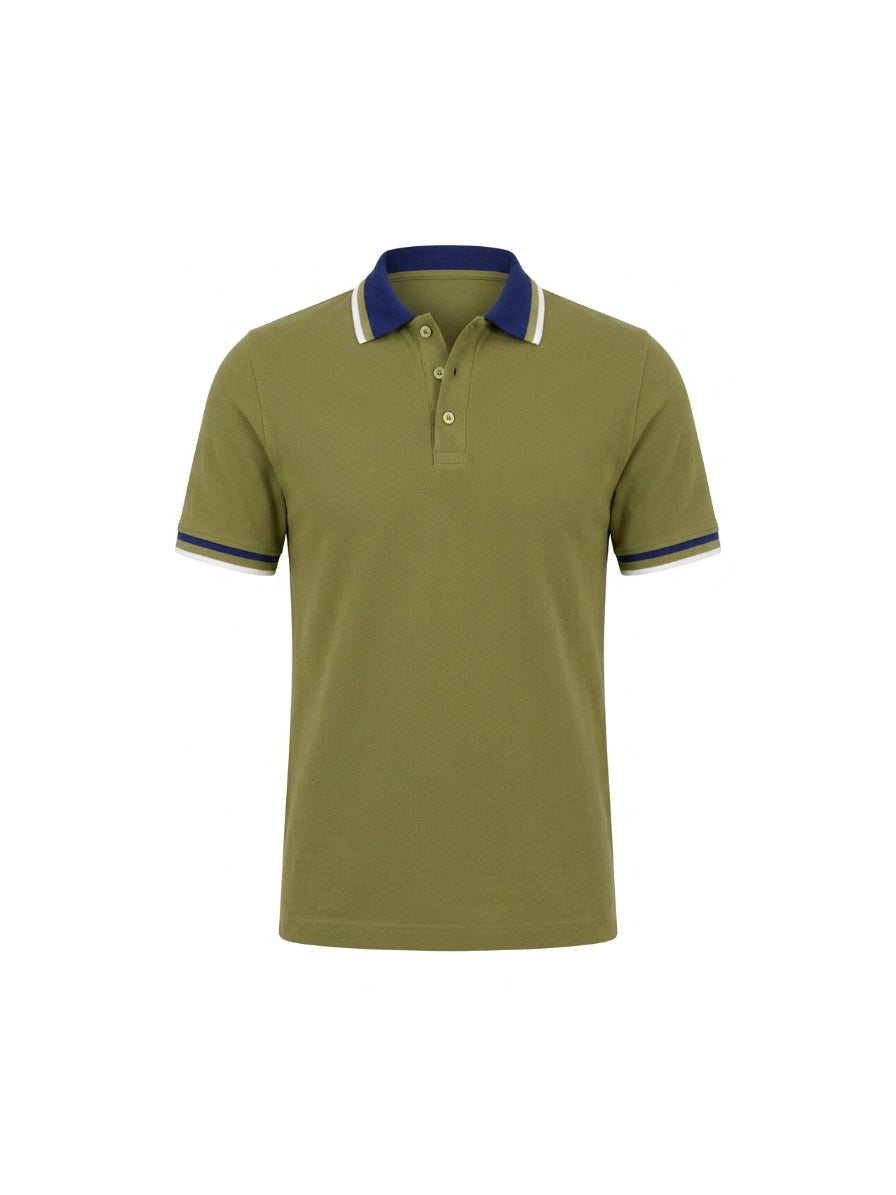 Polo  Pique  Moda Verde Oliva