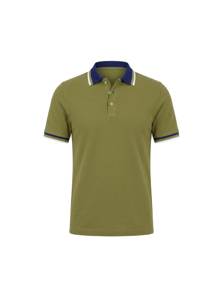 Polo  Pique  Moda Verde Oliva