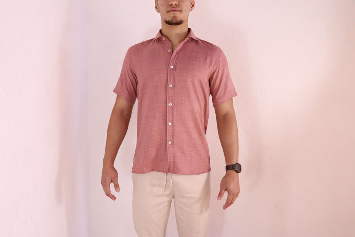 CAMISA MC ROSA  - Ref: 240195