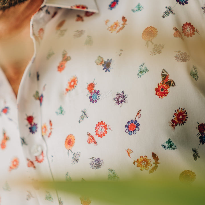 Camisa Estampada Color Blanco - Ref 240102