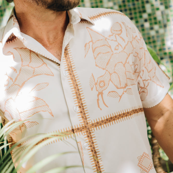 Camisa Estampada Color Blanco - Ref 240122