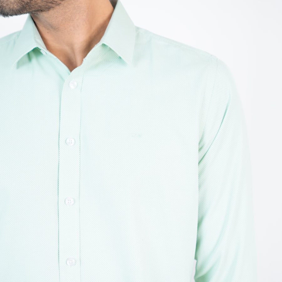 Camisa Lisa Manga Larga Color Verde - Ref 240105