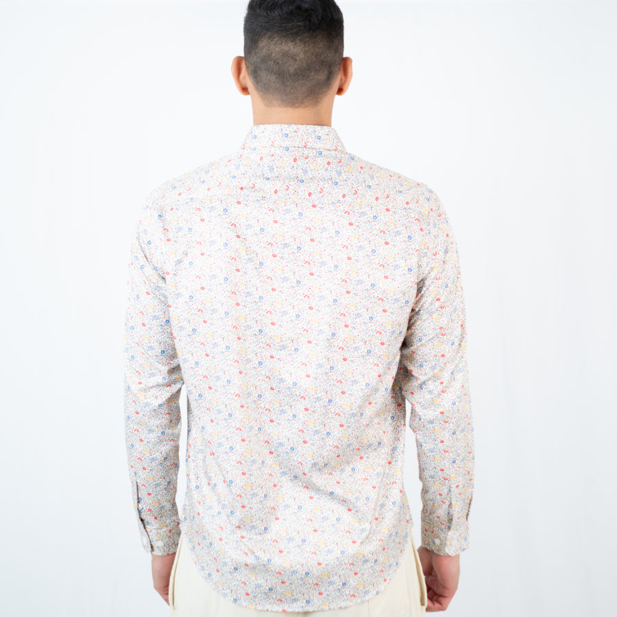 Camisa Estampada ML Color Verde  - Ref 240112
