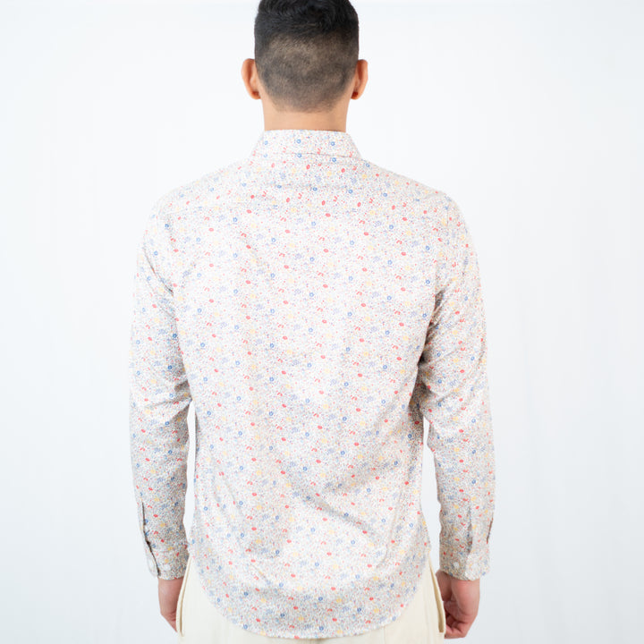 Camisa Estampada ML Color Verde  - Ref 240112