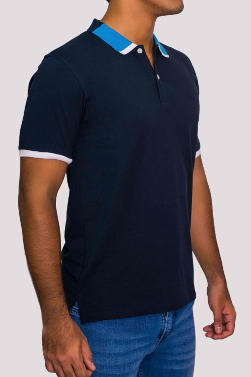 Polo Slim Fit Azul Turqui 230042